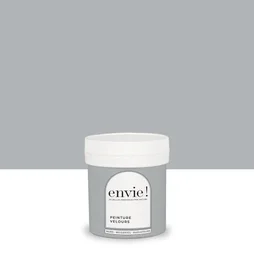 Testeur peinture velours biosourcée, ENVIE, gris pluie, 75 ml