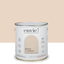 Peinture aspect velours murs, boiseries et radiateurs, biosourcée, ENVIE, beige lumière, 2 litres