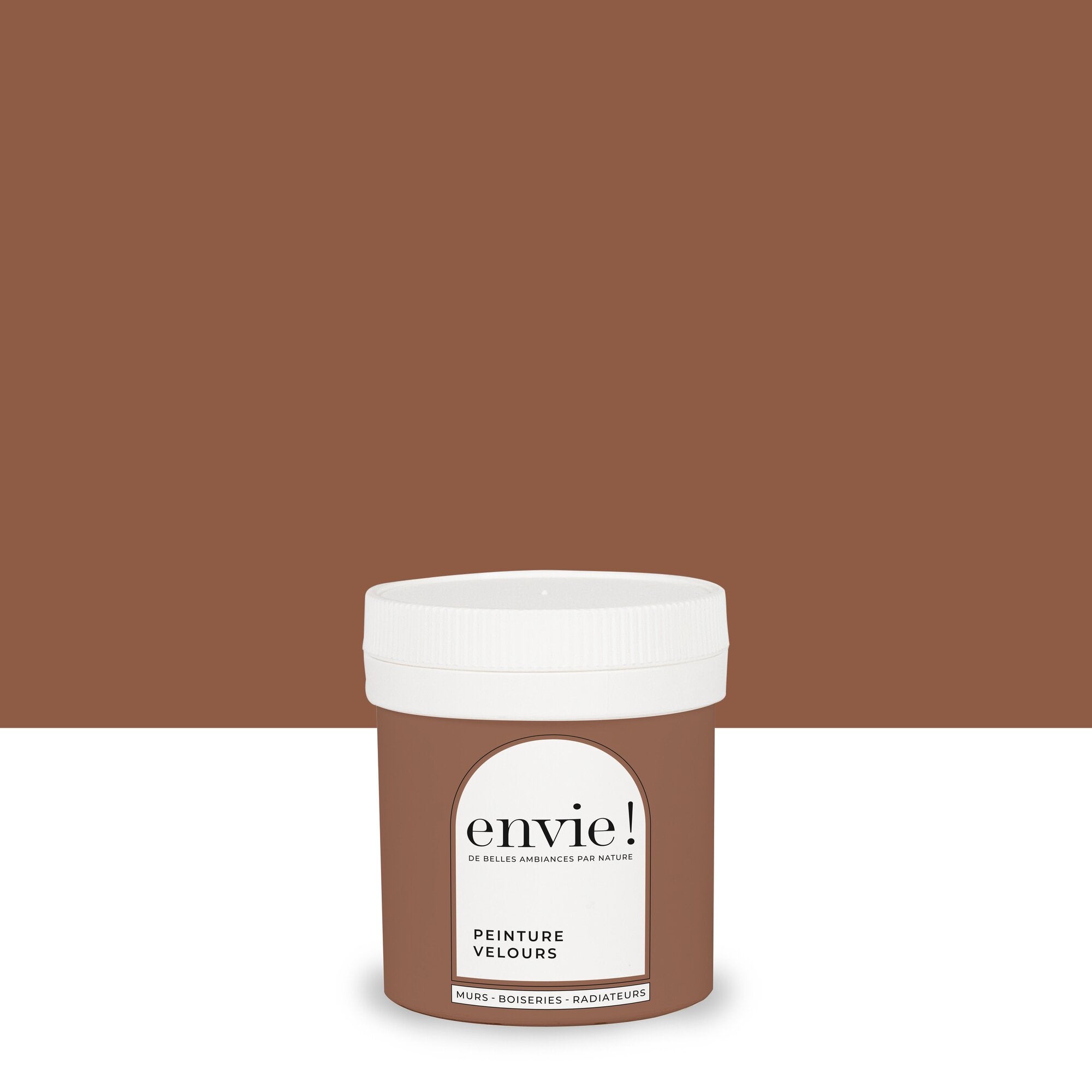 Testeur peinture mur, boiserie, radiateur brun cuir velours ENVIE Biosourcée 0.0