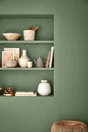 Peinture aspect velours murs, boiseries et radiateurs, biosourcée, ENVIE, vert colline, 2 litres