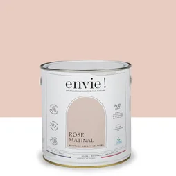 Peinture aspect velours murs, boiseries et radiateurs, biosourcée, ENVIE, rose matinal, 2 litres