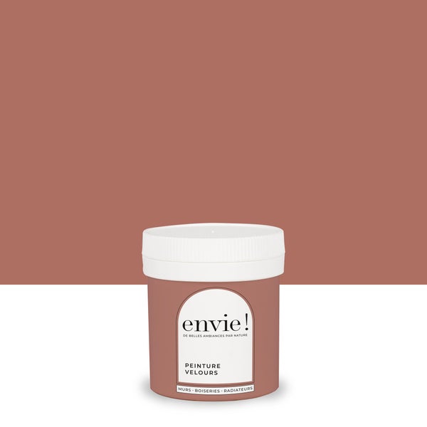 Testeur peinture velours biosourcée, ENVIE, rouge laterite, 75 ml