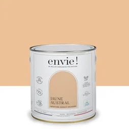 Peinture aspect velours murs, boiseries et radiateurs, biosourcée, ENVIE, jaune austral, 2 litres