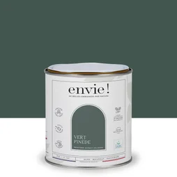 Peinture aspect velours murs, boiseries et radiateurs, biosourcée, ENVIE, vert pinede, 0.5 litre