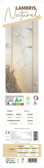 Lambris naturel sapin du Nord, L.205 x l.11.5 cm, Ep.9 mm