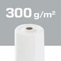 Géotextile 2x20m 300g/m2, AXTON blanc