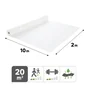 Géotextile 2x10m 100g/m2, AXTON blanc