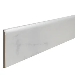 2 plinthes 7,5 x 60 cm épaisseur 9 mm marbre blanc brillant