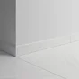 2 plinthes 7,5 x 60 cm épaisseur 9 mm marbre blanc brillant