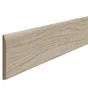 2 plinthes 7,5 x 60 cm épaisseur 9 mm bois chene  blanc 01