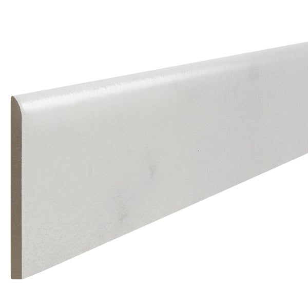 3 plinthes 8 x 45 cm épaisseur 9 mm marbre blanc 39