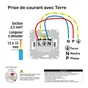 Prise avec terre affleurante à assembler Ovalis, SCHNEIDER ELECTRIC, blanc
