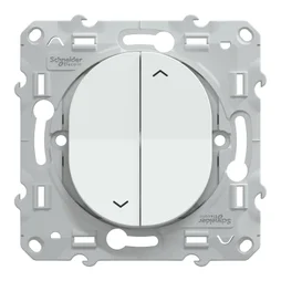 Interrupteur volet roulant à assembler Ovalis, SCHNEIDER ELECTRIC, blanc