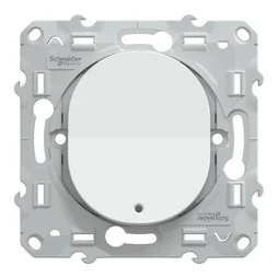 Interrupteur va-et-vient lumineux à assembler Ovalis, SCHNEIDER ELECTRIC, blanc