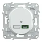 Prise chargeur usb A+C 7,5W 45W à assembler Ovalis, SCHNEIDER ELECTRIC, blanc