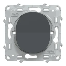 Interrupteur va-et-vient à assembler Ovalis, SCHNEIDER ELECTRIC, anthracite