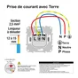 Prise avec terre affleurante à assembler Ovalis, SCHNEIDER ELECTRIC, anthracite
