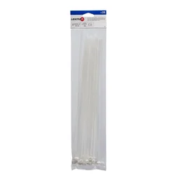 Lot de 25 colliers, diam. 3 à 90 mm, L.350 mm, blanc, LEXMAN