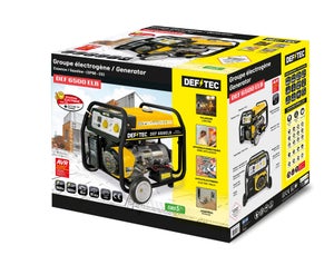 Groupe electrogene essence de chantier DEFITEC Def6500lbe, 5000 W