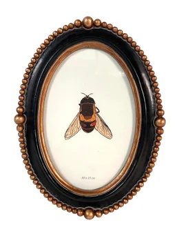 Cadre Perles, H.15 x l.10 cm noir, EMDE DUMONT