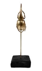 Objet décoratif résine l.8 x H.26 cm, scarabée