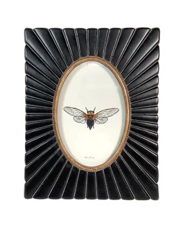 Cadre Ovale, H.15 x l.10 cm noir, EMDE DUMONT