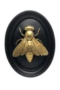 Décoration murale Abeille, noir et doré EMDE l.21 x H.27.5 cm