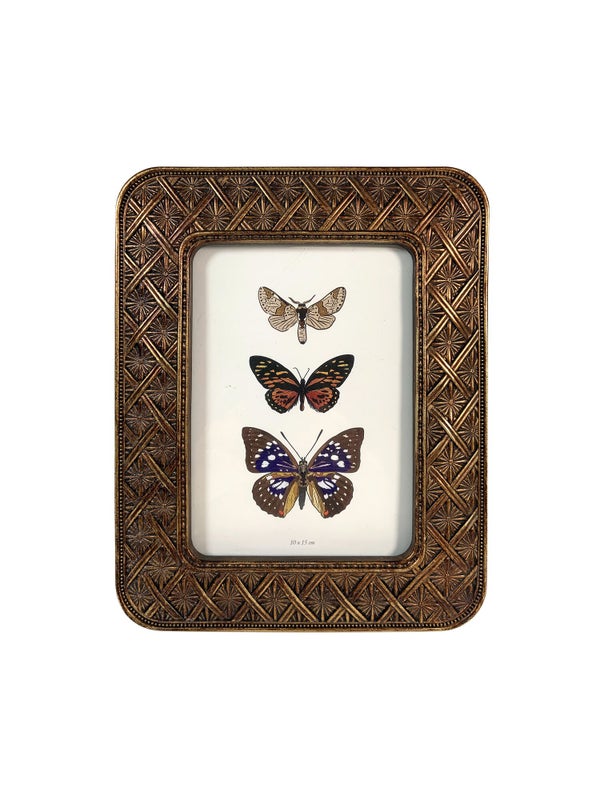 Cadre Croisillons, H.15 x l.10 cm doré, EMDE DUMONT
