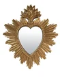 Objet décoratif résine Exvoto coeur soleil l.26.2 x H.30.6 cm, EMDE