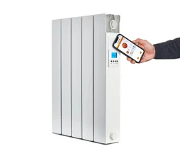 Radiateur électrique connecté inertie sèche 1000W UNIV'R CHAUFFAGE Volupta blanc
