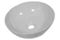 Vasque à poser céramique rond Essential Diam.33 cm blanc brillant