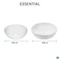 Vasque à poser céramique rond Essential Diam.33 cm blanc brillant