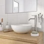 Vasque à poser céramique rond Essential Diam.33 cm blanc brillant
