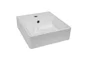 Vasque à poser céramique carré Square l.37 x P.42 cm blanc brillant