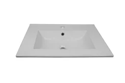 Vasque ESSENTIAL en céramique, l.61 x P.46 cm