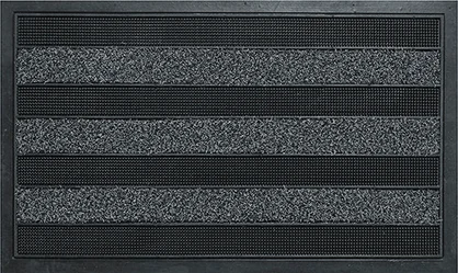 Tapis caoutchouc balade gris 45x75cm