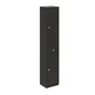 Colonne pour salle de bain GALICE 4, 2portes et 1 tiroir, l.35 x H.186.5 x P.30.5 cm, gris