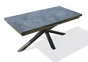 Table de jardin CAICOS 180/240X90 cm, aluminium et HPL, gris anthracite