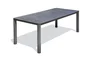 Table de jardin CAMARGUE 220x100 cm, aluminium gris anthracite