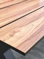 Table de jardin avec bancs VANCOUVER 150x164 cm, aluminium , gris anthracite