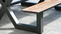 Table de jardin avec bancs VANCOUVER 150x164 cm, aluminium , gris anthracite