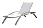Bain de soleil BARCELONA empilable en aluminium, kaki