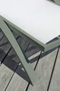 Bain de soleil BARCELONA empilable en aluminium, kaki