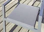 Fauteuil de jardin empilable PELOSA en aluminium - Coloris GRIS ANTHRACITE