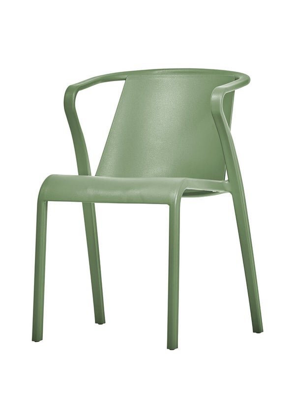 Fauteuil de jardin empilable FADO en polypropylene renforce, OLIVE