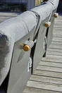 Salon de jardin d'angle VANUATU 6 places, acacia et aluminium, gris anthracite