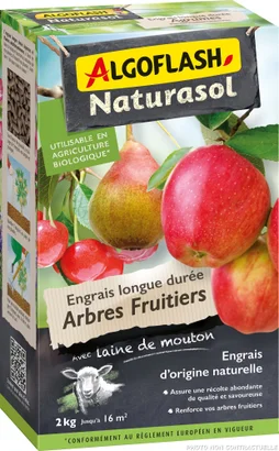 Engrais arbre fruitier ALGOFLASH, 2kg
