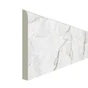Lot de 4 plinthes Décor blush blanc brillant x L. 60 cm, Ep.9 mm