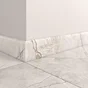 Lot de 4 plinthes Décor blush blanc brillant x L. 60 cm, Ep.9 mm