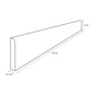 Lot de 4 plinthes Décor blush blanc brillant x L. 60 cm, Ep.9 mm